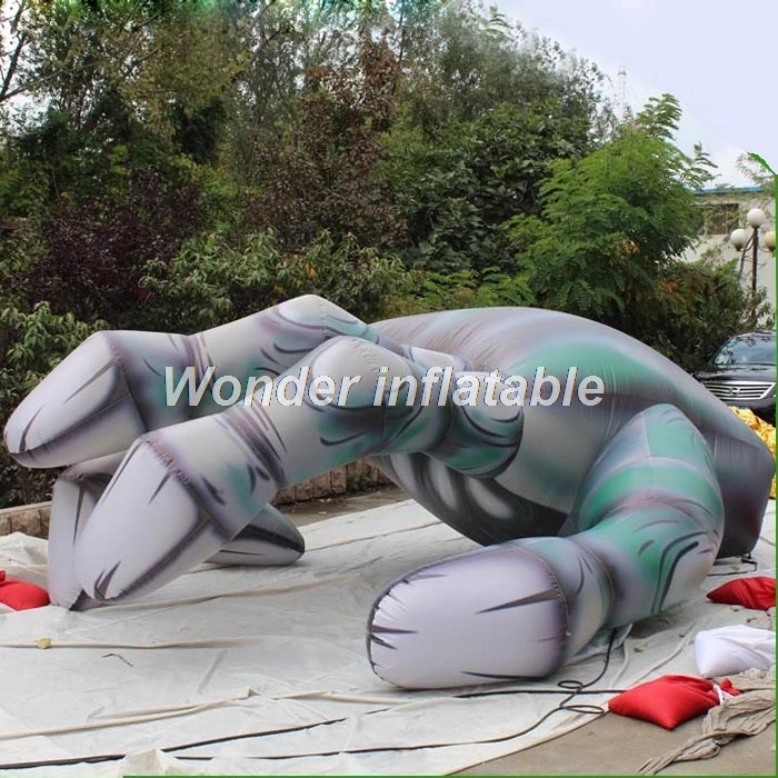 Customized giant green inflatable halloween yard decorations horror skeleton hand for outdoor
Customized giant green inflatable halloween yard decorations horror skeleton hand for outdoor