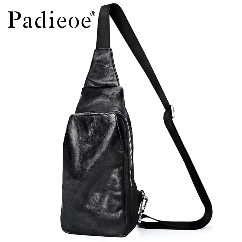 Padieoe Famous Brand Crossbody Bag Men Genuine Cow Leather Sling Bag Casual Chest Pack 2017 New Fashion Shoulder Messenger Bags
Padieoe Famous Brand Crossbody Bag Men Genuine Cow Leather Sling Bag Casual Chest Pack 2017 New Fashion Shoulder Messenger Bags