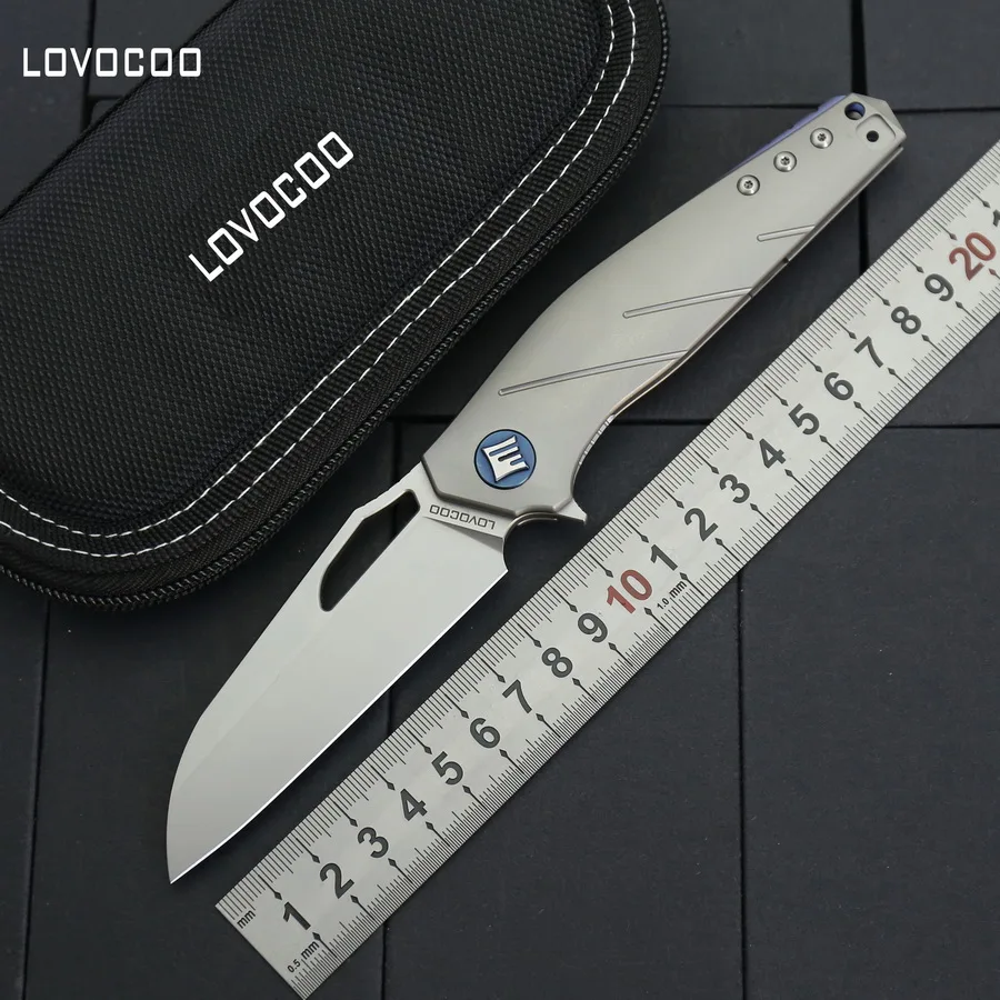 LOVOCOO APOLOGIST Flipper folding knife S35VN blade titanium handle camping hunting pocket knife outdoor survival tactics tools
LOVOCOO APOLOGIST Flipper folding knife S35VN blade titanium handle camping hunting pocket knife outdoor survival tactics tools