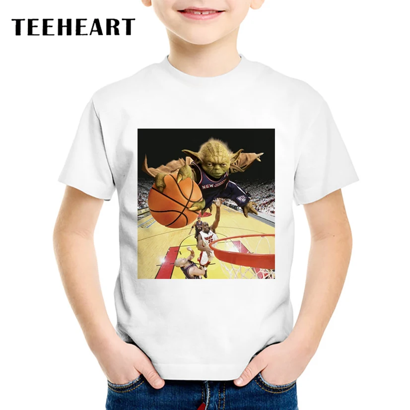 Новая футболка для мальчиков и девочек с принтом TEEHEART крутой баскетбол новая