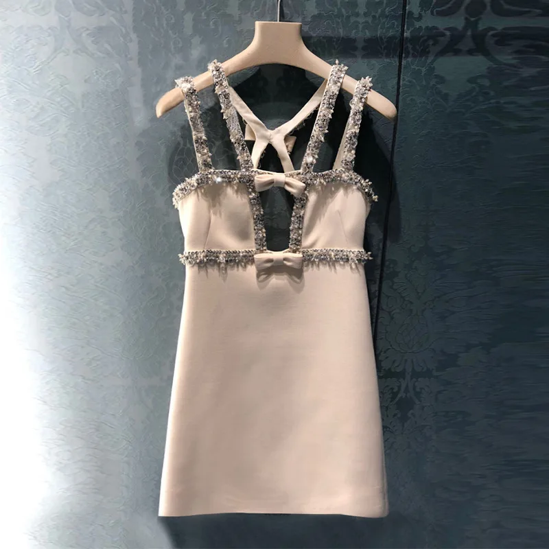 New spring and summer 19 with hand made set auger sequins nightclub fairy beautiful sexy backless popular sling short dress
New spring and summer 19 with hand made set auger sequins nightclub fairy beautiful sexy backless popular sling short dress