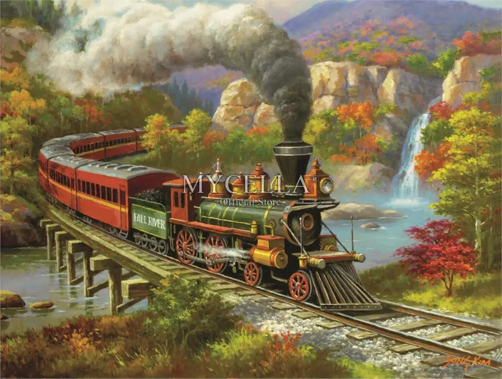 Cartoon 5d Diy Diamond Painting Cross Stitch Diamond Embroidery Trains & Locomotive Fall Landscape Full Mosaic Home Decor Gifts
Cartoon 5d Diy Diamond Painting Cross Stitch Diamond Embroidery Trains & Locomotive Fall Landscape Full Mosaic Home Decor Gifts