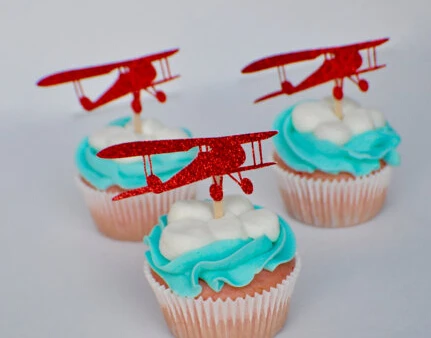 

glitter Airplane Silhouette cupcake toppers Bachelorette Hem night Party Supplies wedding birthday baby shower party toothpicks