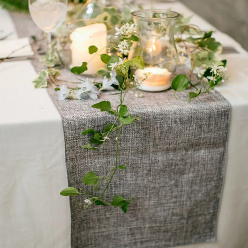 Table Runner Wedding Party Burlap Natural Jute Imitated Linen Rustic Decoration Accessories Table Decor Cheesecloth Table Runner
Table Runner Wedding Party Burlap Natural Jute Imitated Linen Rustic Decoration Accessories Table Decor Cheesecloth Table Runner