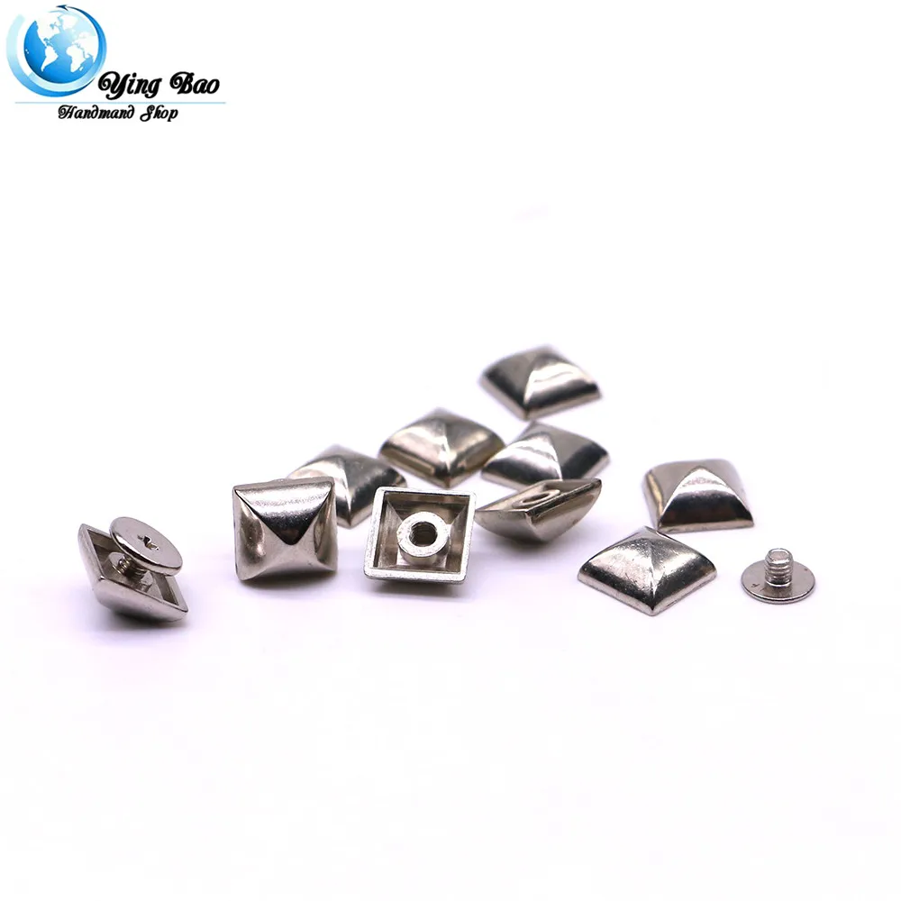 20sets/pack 10mm (Length),4mm (Height) Square rivet metal studs for shoes Silver B-23
20sets/pack 10mm (Length),4mm (Height) Square rivet metal studs for shoes Silver B-23