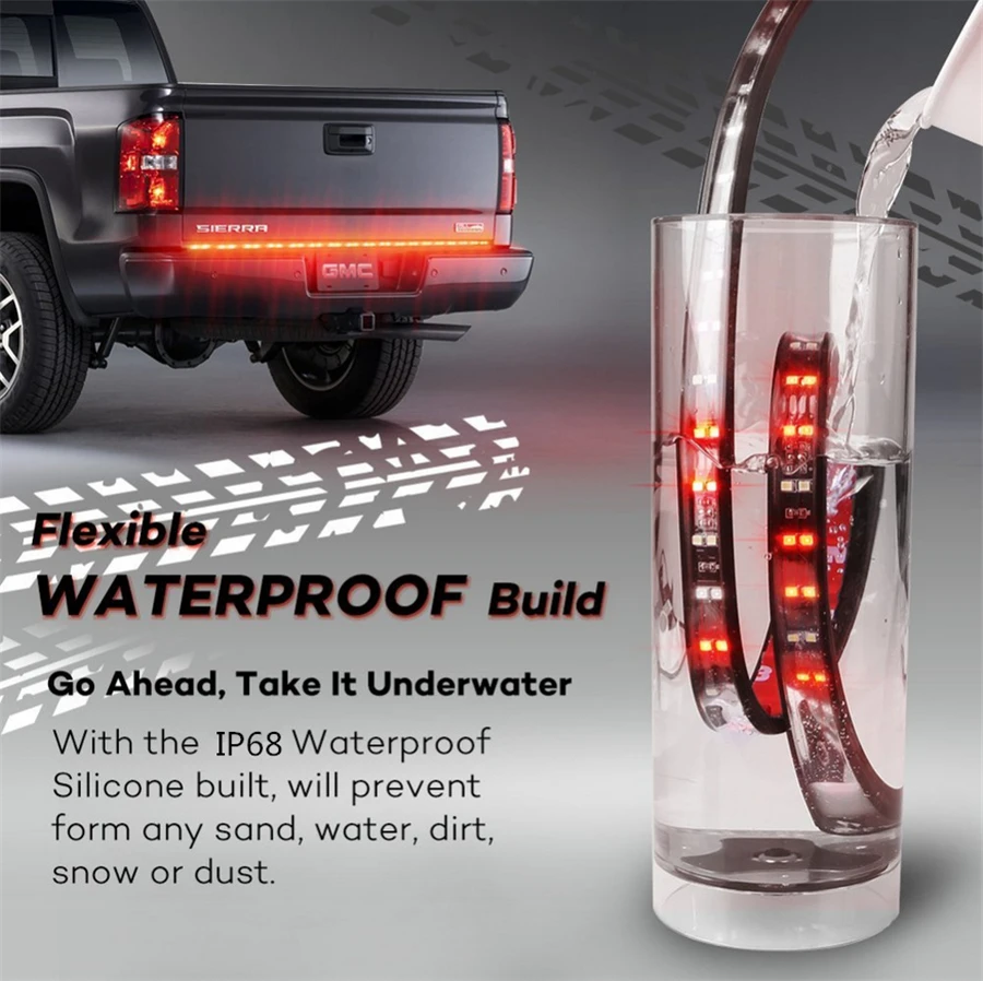60" 216 LED Dual Colors Flexible Truck LED Tailgate Light Bar Turn Signal Brake Back Up Reverse Light Driving Light Waterproof
60" 216 LED Dual Colors Flexible Truck LED Tailgate Light Bar Turn Signal Brake Back Up Reverse Light Driving Light Waterproof