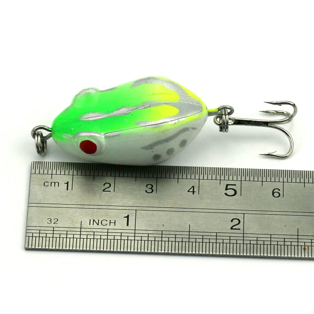 HENGJIA 1 шт. лягушка 40 мм-6g-8 # крючок сверху-вода 6 цветов 3D глаза искусственная