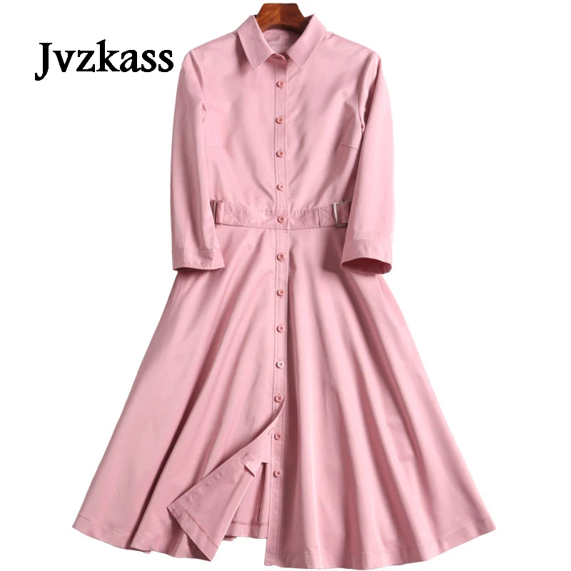 Jvzkass 2018 spring new women's Korean temperament waist slim pink dress female Z145
Jvzkass 2018 spring new women's Korean temperament waist slim pink dress female Z145