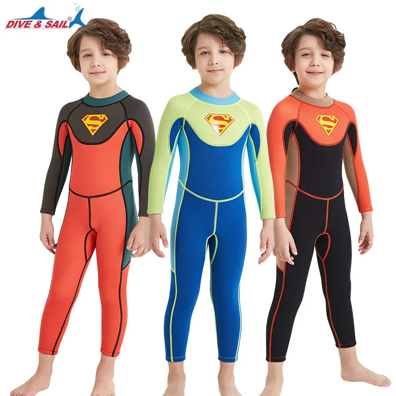 New 2.5mm neoprene Children One piece diving suit KeepWarm Sunscreen Lin Tai Student Drift surf Female Anti jellyfish Swimwear
New 2.5mm neoprene Children One piece diving suit KeepWarm Sunscreen Lin Tai Student Drift surf Female Anti jellyfish Swimwear