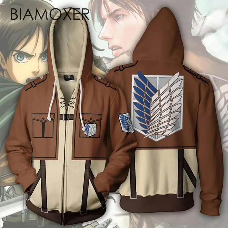 Biamoxer аниме атака на Титанов Levi Mikasa Эрен, Косплей Костюмы Мужчины Женщины Толстовки свитшоты весенняя куртка пальто Luxtees
Biamoxer аниме атака на Титанов Levi Mikasa Эрен, Косплей Костюмы Мужчины Женщины Толстовки свитшоты весенняя куртка пальто Luxtees