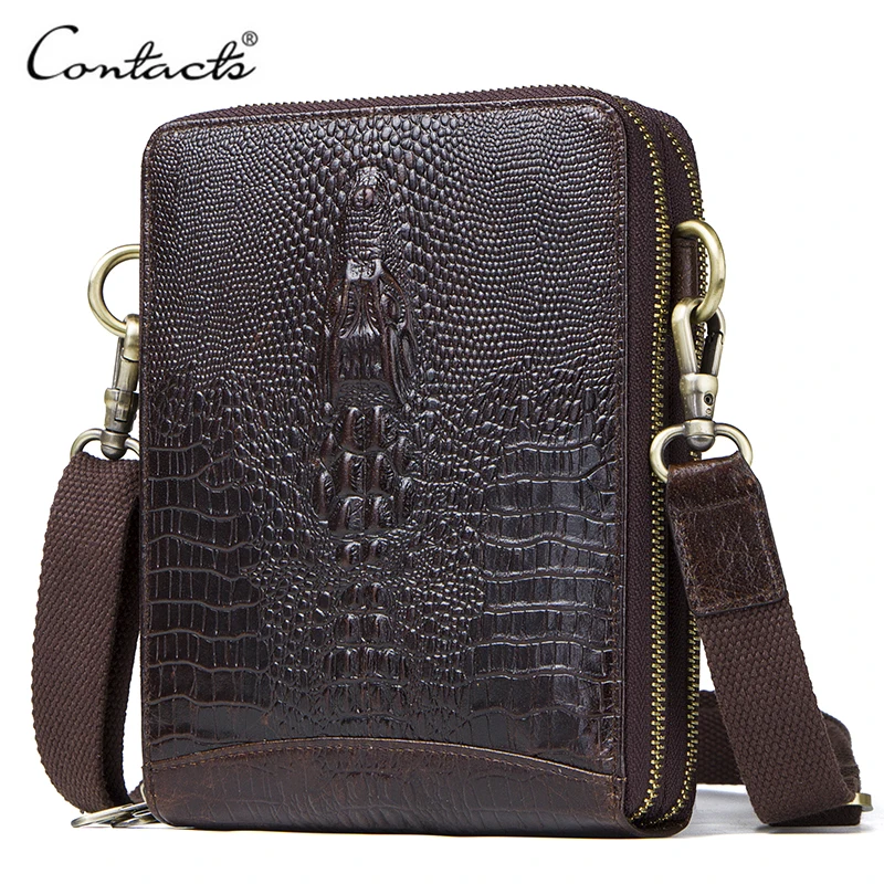 Top Quality Men Messenger Shoulder Bag Genuine Leather Vintage Men's Crocodile Crossbody Bag With Card Holder Mobile Phone Pouch
Top Quality Men Messenger Shoulder Bag Genuine Leather Vintage Men's Crocodile Crossbody Bag With Card Holder Mobile Phone Pouch