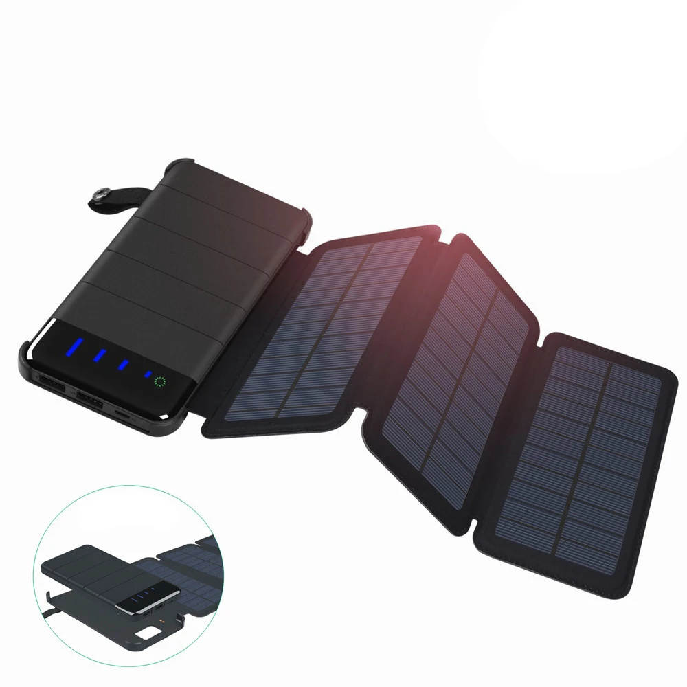 Waterproof Solar Power Bank 10000mah Portable Phone Charger Dual USB Solar Panel External Battery Powerbank LED Light SOS
Waterproof Solar Power Bank 10000mah Portable Phone Charger Dual USB Solar Panel External Battery Powerbank LED Light SOS