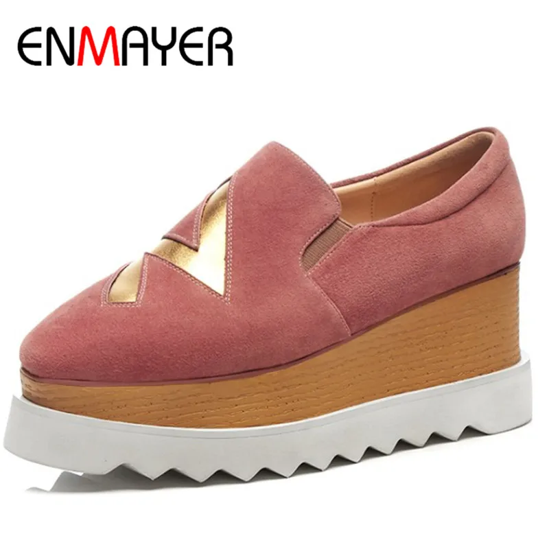 ENMAYER High Heels Pumps Shoes Woman Round Toe Big Size 34-43 Platform Shoes Casual Shoes Wedges Shoes for Women
ENMAYER High Heels Pumps Shoes Woman Round Toe Big Size 34-43 Platform Shoes Casual Shoes Wedges Shoes for Women