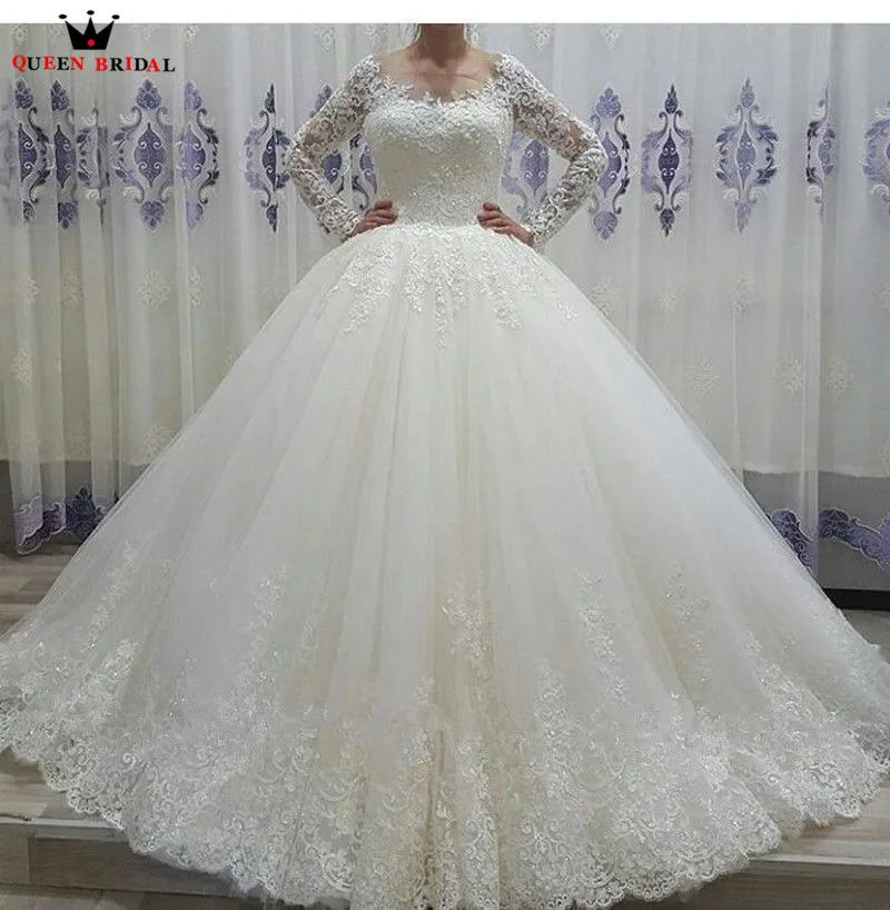 Custom Made Ball Gown Fluffy Lace Tulle Long Sleeve Elegant Formal Bride Wedding Dresses Wedding Gowns Vestido De Noiva JW97
Custom Made Ball Gown Fluffy Lace Tulle Long Sleeve Elegant Formal Bride Wedding Dresses Wedding Gowns Vestido De Noiva JW97