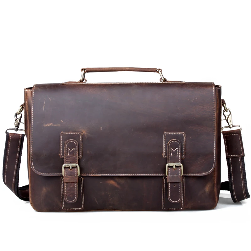 Cattle crazy horse leather commercial man bag male fashion vintage genuine leather cowhide handbag one shoulder briefcase 8069
Cattle crazy horse leather commercial man bag male fashion vintage genuine leather cowhide handbag one shoulder briefcase 8069