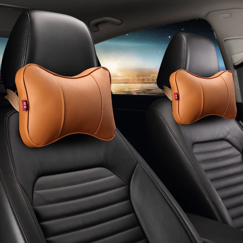 KKYSYELVA Leather Car Neck Pillow Car headrest Support Pillows Seat Cushion Pillow Interior Accessoreis
KKYSYELVA Leather Car Neck Pillow Car headrest Support Pillows Seat Cushion Pillow Interior Accessoreis