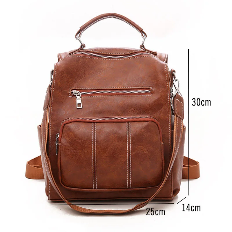 2019 Multifunction Women Backpack High Quality Leather Bag Female Designer Luxury Brands Vintage Backpack For Girls Travel Bags
2019 Multifunction Women Backpack High Quality Leather Bag Female Designer Luxury Brands Vintage Backpack For Girls Travel Bags