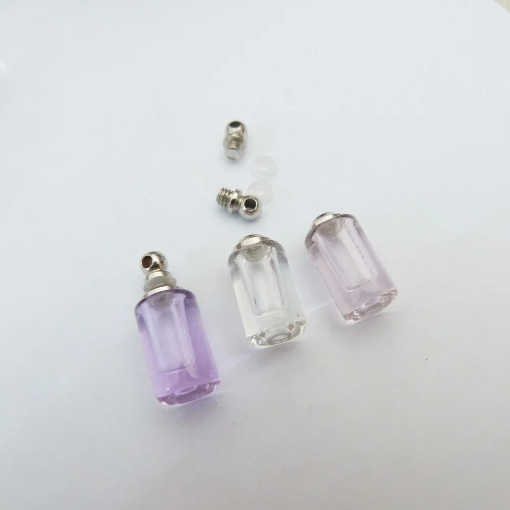 15mm cylinder shape Imitated crystal Glass Rice Vial &screw cap & O seal ring mixed color for diy pendant charms | Украшения и