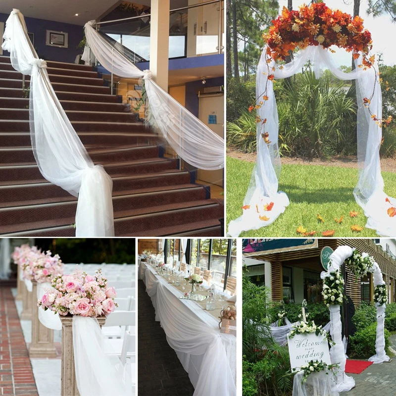HAOCHU (5m/lot)1.5m Wide Sheer Crystal Organza Tulle Roll Craft Tissu Fabric For Wedding Party Decoration or New year Decoration
HAOCHU (5m/lot)1.5m Wide Sheer Crystal Organza Tulle Roll Craft Tissu Fabric For Wedding Party Decoration or New year Decoration