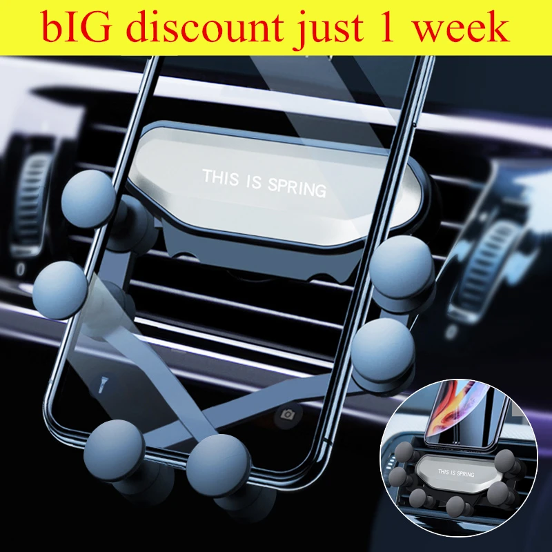 Universal Gravity Car Phone Holder Car Air Vent Mount Car Holder for IPhone 8 X XS Max Samsung S8 S9 Mobile Phone Holder Stand
Universal Gravity Car Phone Holder Car Air Vent Mount Car Holder for IPhone 8 X XS Max Samsung S8 S9 Mobile Phone Holder Stand