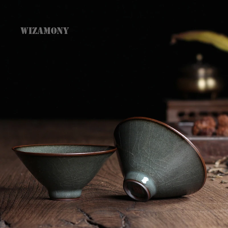 WIZAMONY, 2 шт., ручная работа, Longquan celadon Tea Beauty Teaset Teacup, чайный чайник, чашка, железная глазурь, китайский фарфор
WIZAMONY, 2 шт., ручная работа, Longquan celadon Tea Beauty Teaset Teacup, чайный чайник, чашка, железная глазурь, китайский фарфор