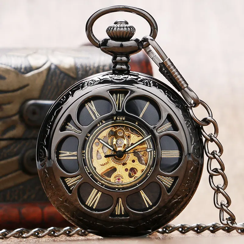Retro Hollow Flower Cover Pocket Watch Mechanical Women Watches Gift for Grandma P889C
Retro Hollow Flower Cover Pocket Watch Mechanical Women Watches Gift for Grandma P889C