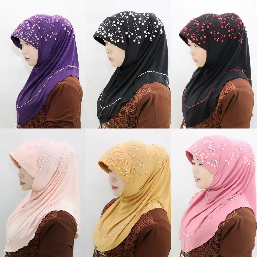 New Women Muslim Hijab Islamic Jersey Turban Hijabs Femmes Black Red Gold Green Pink Ninja Underscarf Caps Instant Head Scarf
New Women Muslim Hijab Islamic Jersey Turban Hijabs Femmes Black Red Gold Green Pink Ninja Underscarf Caps Instant Head Scarf