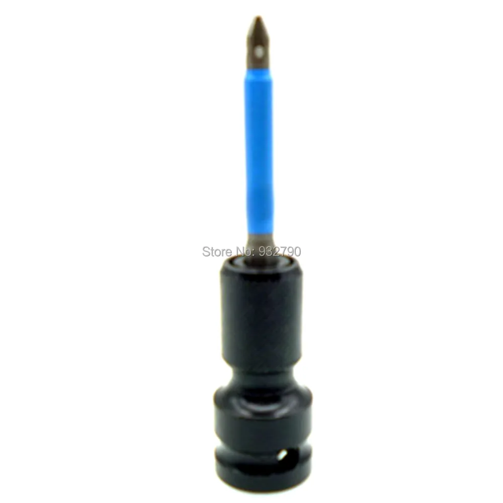 1/2" To 1/4" Hex Shank Socket Adapter Screwdriver Bit Converter W/ 10pc PH2 70mm Impact Screwdriver Phillips Bits 1/4" Hex Shank
1/2" To 1/4" Hex Shank Socket Adapter Screwdriver Bit Converter W/ 10pc PH2 70mm Impact Screwdriver Phillips Bits 1/4" Hex Shank