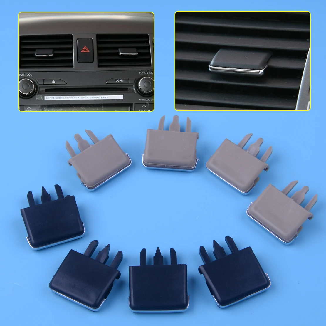 DWCX 4Pcs Plastic Car Center Dash A/C Vent Louvre Blade Slice Air Conditioning Leaf Clip For Toyota Corolla 2004-2008 2009 2010 
DWCX 4Pcs Plastic Car Center Dash A/C Vent Louvre Blade Slice Air Conditioning Leaf Clip For Toyota Corolla 2004-2008 2009 2010