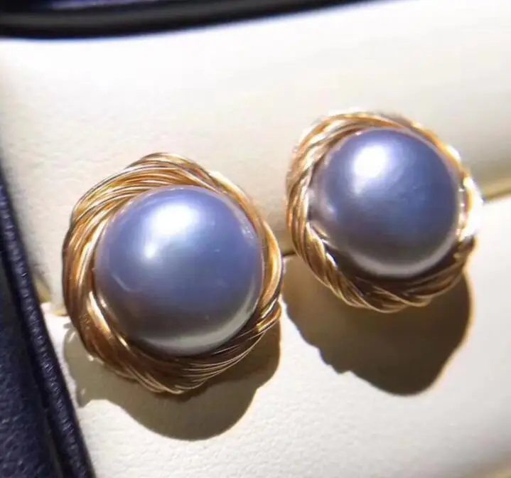 Noble jewelry Hand made charming 10-11mm natural Freshwater pearl tassel earring 14 Gold injection
Noble jewelry Hand made charming 10-11mm natural Freshwater pearl tassel earring 14 Gold injection
