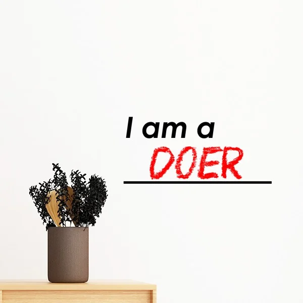 Quote I Am A Doer Removable Wall Sticker Art Decals Mural DIY Wallpaper for Room Decal
Quote I Am A Doer Removable Wall Sticker Art Decals Mural DIY Wallpaper for Room Decal