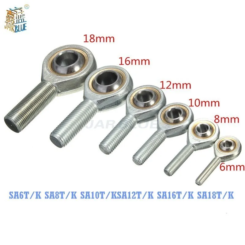 Male External Thread Ball Bearing SA6T/K SA8T/K SA10T/KSA12T/K SA16T/K SA18 Bearing Steel Fish Eye Rod End Ball Joint Bearings
Male External Thread Ball Bearing SA6T/K SA8T/K SA10T/KSA12T/K SA16T/K SA18 Bearing Steel Fish Eye Rod End Ball Joint Bearings
