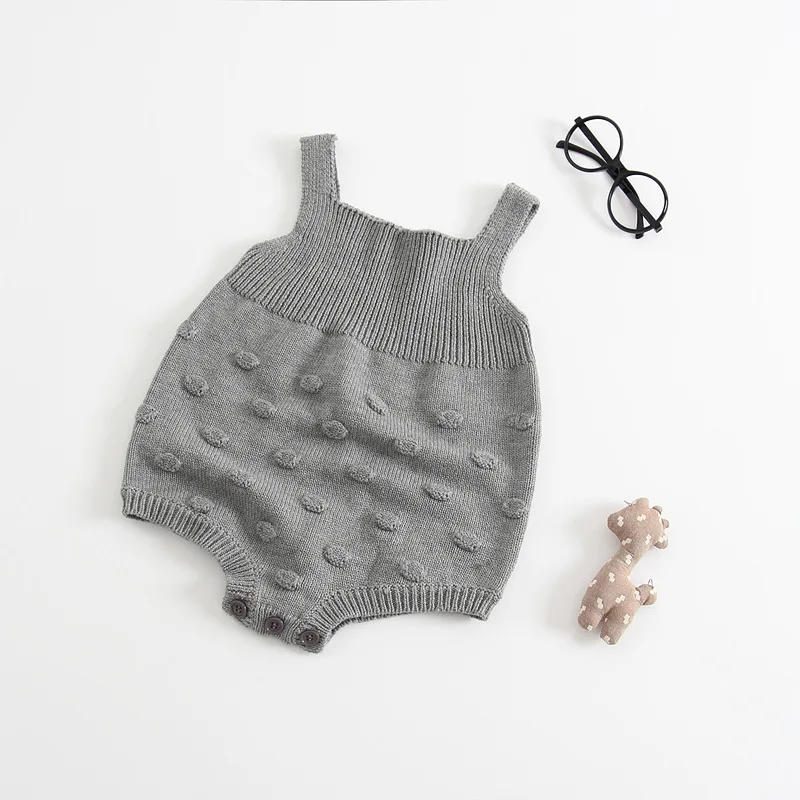 Baby Infant Boys Girls Suspender Gray Color Knitting Rompers Cute Toddler Balls New Fashion Rompers Clothing
Baby Infant Boys Girls Suspender Gray Color Knitting Rompers Cute Toddler Balls New Fashion Rompers Clothing
