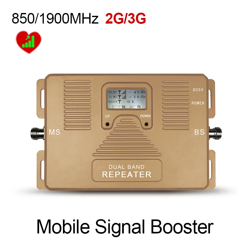 Лучшая цена! ЖК DUAL BAND скорость 2 г + 3 850/1900 мГц мобильные усилитель сигнала сигнал