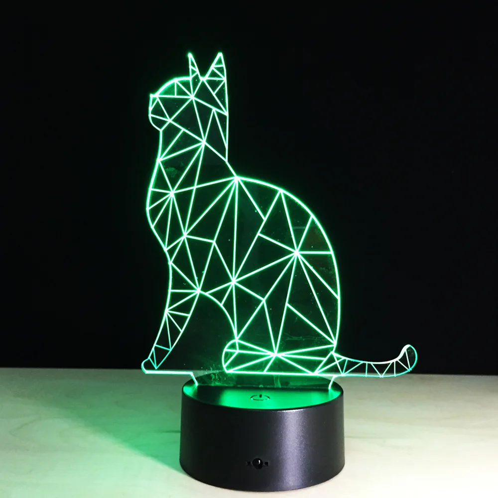 Lovely Cat 3D Night Light Touch Switch LED Animal Lamp 7 Colors USB 3D Illusion Desk Lamp Home Decor As Kids Toy Gift Dropship
Lovely Cat 3D Night Light Touch Switch LED Animal Lamp 7 Colors USB 3D Illusion Desk Lamp Home Decor As Kids Toy Gift Dropship