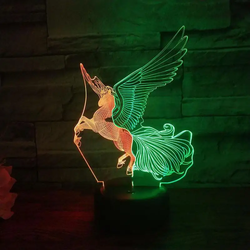 Horsehead 3d led Colorful Lamp Creative Visual Touch Charging Stereo Atmosphere Gift Christmas decorative lights
Horsehead 3d led Colorful Lamp Creative Visual Touch Charging Stereo Atmosphere Gift Christmas decorative lights
