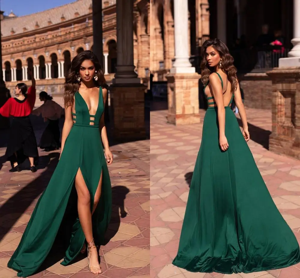 Sexy Dark Green Evening Dresses 2021 Elegant Satin Long Formal Abiye Prom Party Gowns Vestido Longo Festa New
Sexy Dark Green Evening Dresses 2021 Elegant Satin Long Formal Abiye Prom Party Gowns Vestido Longo Festa New