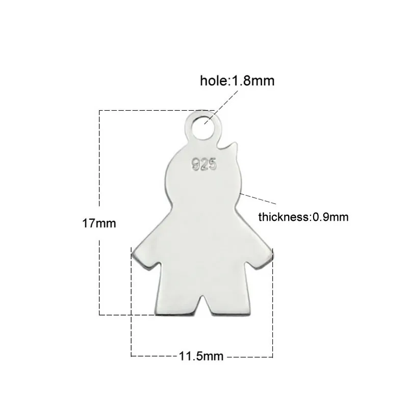 Beadsnice 925 Sterling Silver cute Boy and Girl Charms Pendants Handmade Bracelet Accessories DIY item for lovers gift ID33829 
Beadsnice 925 Sterling Silver cute Boy and Girl Charms Pendants Handmade Bracelet Accessories DIY item for lovers gift ID33829