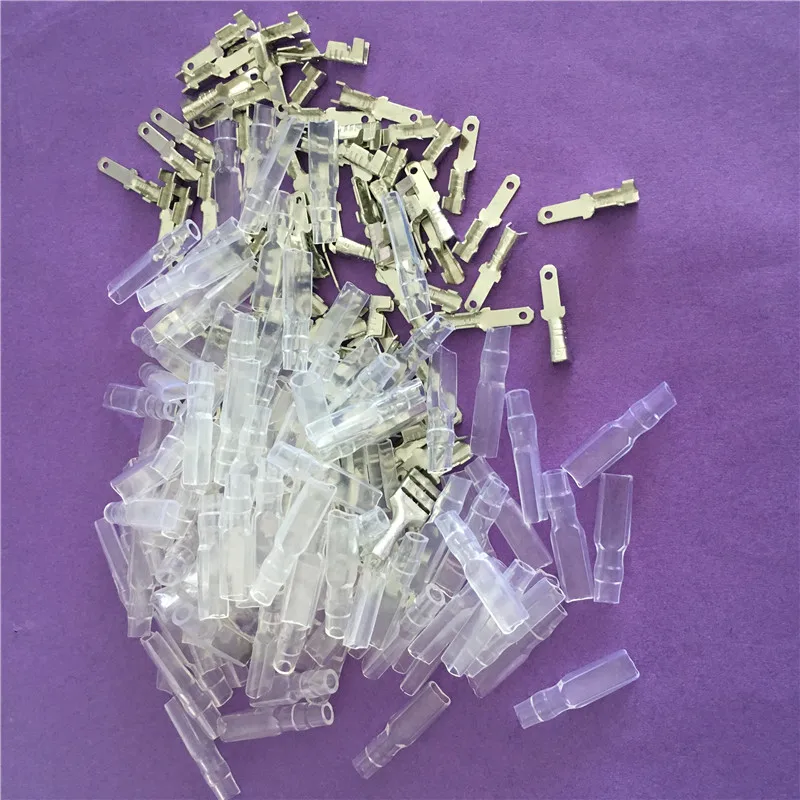 100PC YT1797Y Cold Pressed Terminals 2.8 mm Male Connector+Sheath Male Tab Nickel-Copper High Quality On Sale
100PC YT1797Y Cold Pressed Terminals 2.8 mm Male Connector+Sheath Male Tab Nickel-Copper High Quality On Sale