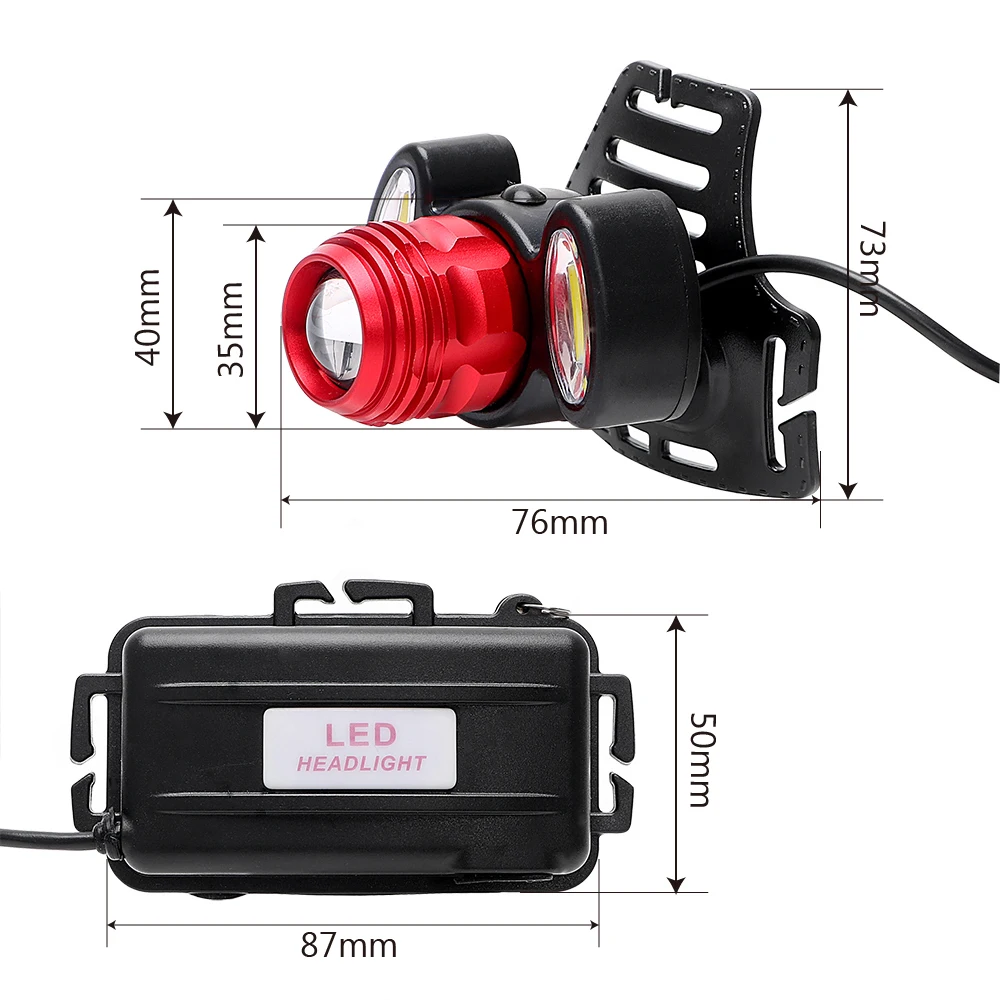 iTimo LED Headlamp 3 LED Bulbs Head Lamp Camping Hunting Light T6 COB 18650 Battery Powered Head Lamp Emergency Lighting
iTimo LED Headlamp 3 LED Bulbs Head Lamp Camping Hunting Light T6 COB 18650 Battery Powered Head Lamp Emergency Lighting
