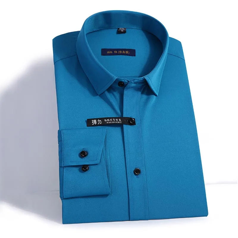YUSHU Spring&Autumn Bamboo Fiber Men's Business Dress Shirts Solid Color Men's Social Wedding Shirts Camisas Masculina
YUSHU Spring&Autumn Bamboo Fiber Men's Business Dress Shirts Solid Color Men's Social Wedding Shirts Camisas Masculina