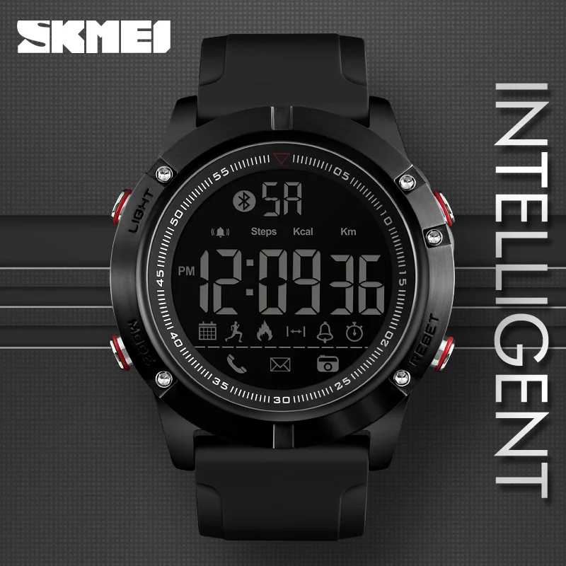 Sports Bluetooth Digital Wristwatches Fashion Smart Watch Men Pedometer Calorie Remote Camera LED Military Watches Relogio SKMEI
Sports Bluetooth Digital Wristwatches Fashion Smart Watch Men Pedometer Calorie Remote Camera LED Military Watches Relogio SKMEI