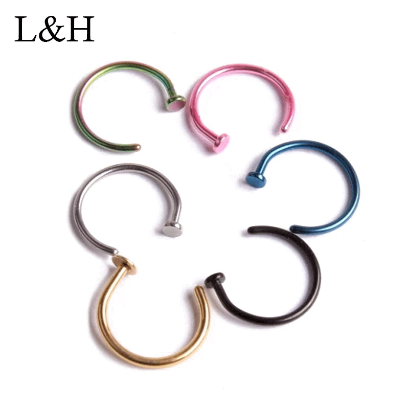 5pcs Medical Stainless Steel Nose Open Rings Silver Gold Body Clip Nose Studs For Women Septum Piercing Clip Body Jewelry
5pcs Medical Stainless Steel Nose Open Rings Silver Gold Body Clip Nose Studs For Women Septum Piercing Clip Body Jewelry