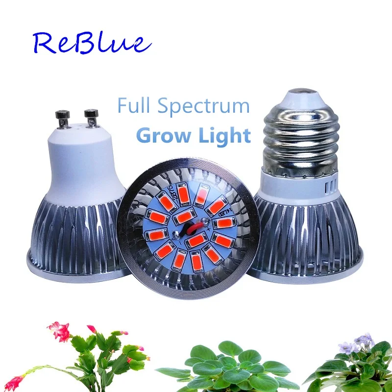 ReBlue Lamp For Plants Led Grow Light 7W E27 Phyto-Lamp Led Full Spectrum Plant Light growing light for plants hydroponic Led
ReBlue Lamp For Plants Led Grow Light 7W E27 Phyto-Lamp Led Full Spectrum Plant Light growing light for plants hydroponic Led