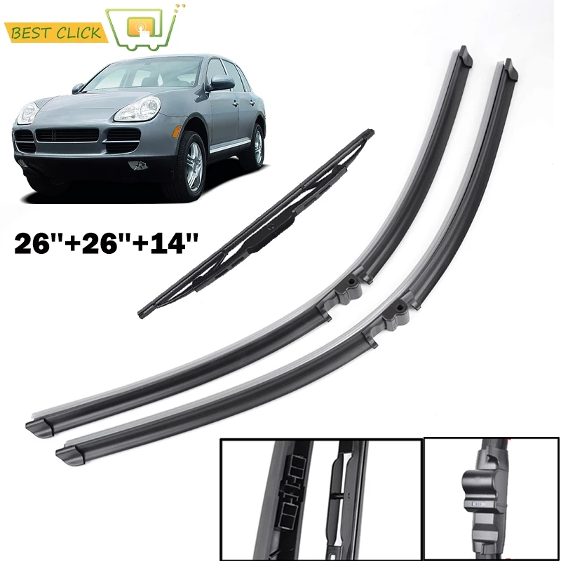 Misima лобовое стекло стеклоочистителей для Porsche Cayenne 2003 2004 2005 2006 Передние Задние