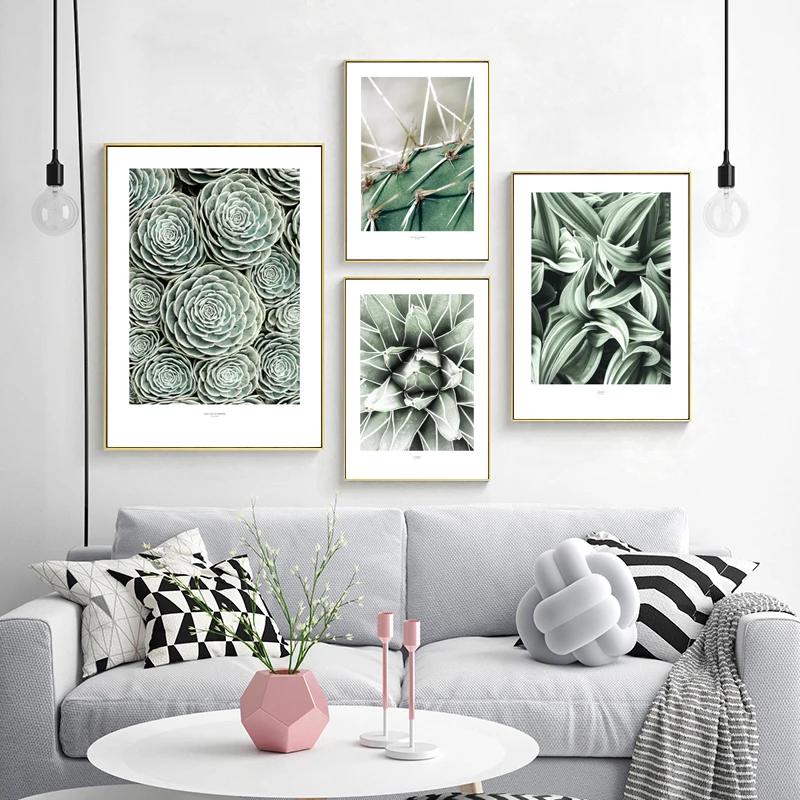 Nordic Green Cactus Flowers Leaves Succulents Canvas Print Painting Poster Art Wall Pictures for Living Room Home Decor
Nordic Green Cactus Flowers Leaves Succulents Canvas Print Painting Poster Art Wall Pictures for Living Room Home Decor