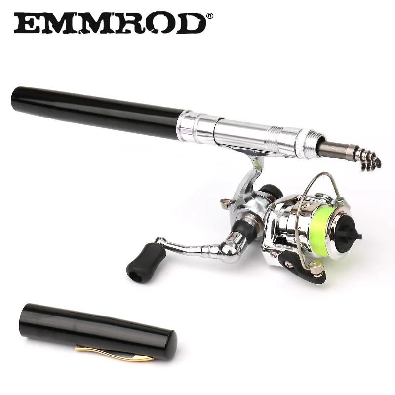 EMMROD New Spinning Pen Fishing Rod Mini Portable shortness Fishing Rod With a metal wheel Gift packaging Children's gifts XH1
EMMROD New Spinning Pen Fishing Rod Mini Portable shortness Fishing Rod With a metal wheel Gift packaging Children's gifts XH1