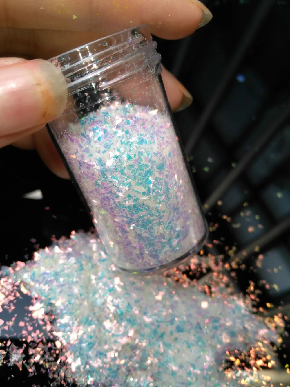 Snowflakes, glitter, Chameleon, iridescent "Winterfell","Opal" 50 grams "Ice Flakes" nail art, nail gel, nail acrylic, UV r
Snowflakes, glitter, Chameleon, iridescent "Winterfell","Opal" 50 grams "Ice Flakes" nail art, nail gel, nail acrylic, UV r