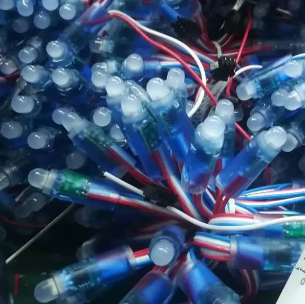 5 в 12 мм led ws2811 пиксельный Модуль 50 узлов/струна цифровой rgb полный цвет