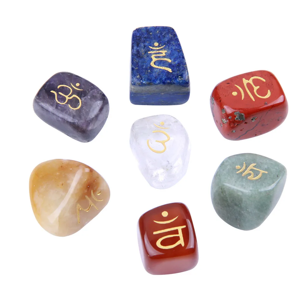 yaye Natural Tumbled Chakra Stone Set Quartz Crystals and Tumbled Stones Carved Crafts Sold by 7pcs/Set EN0615SY
yaye Natural Tumbled Chakra Stone Set Quartz Crystals and Tumbled Stones Carved Crafts Sold by 7pcs/Set EN0615SY
